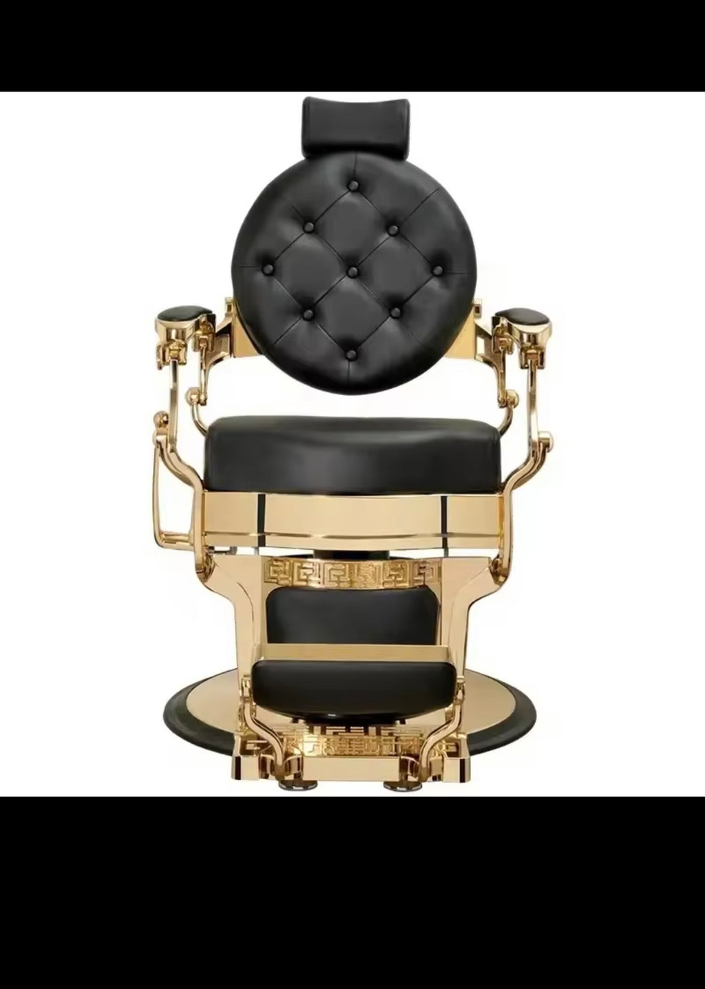 Chaise de barbier rétro inclinable pour hommes, coiffeur, coiffeur, prix de gros et or Jincheng, ensemble 1 noir moderne de haute qualité