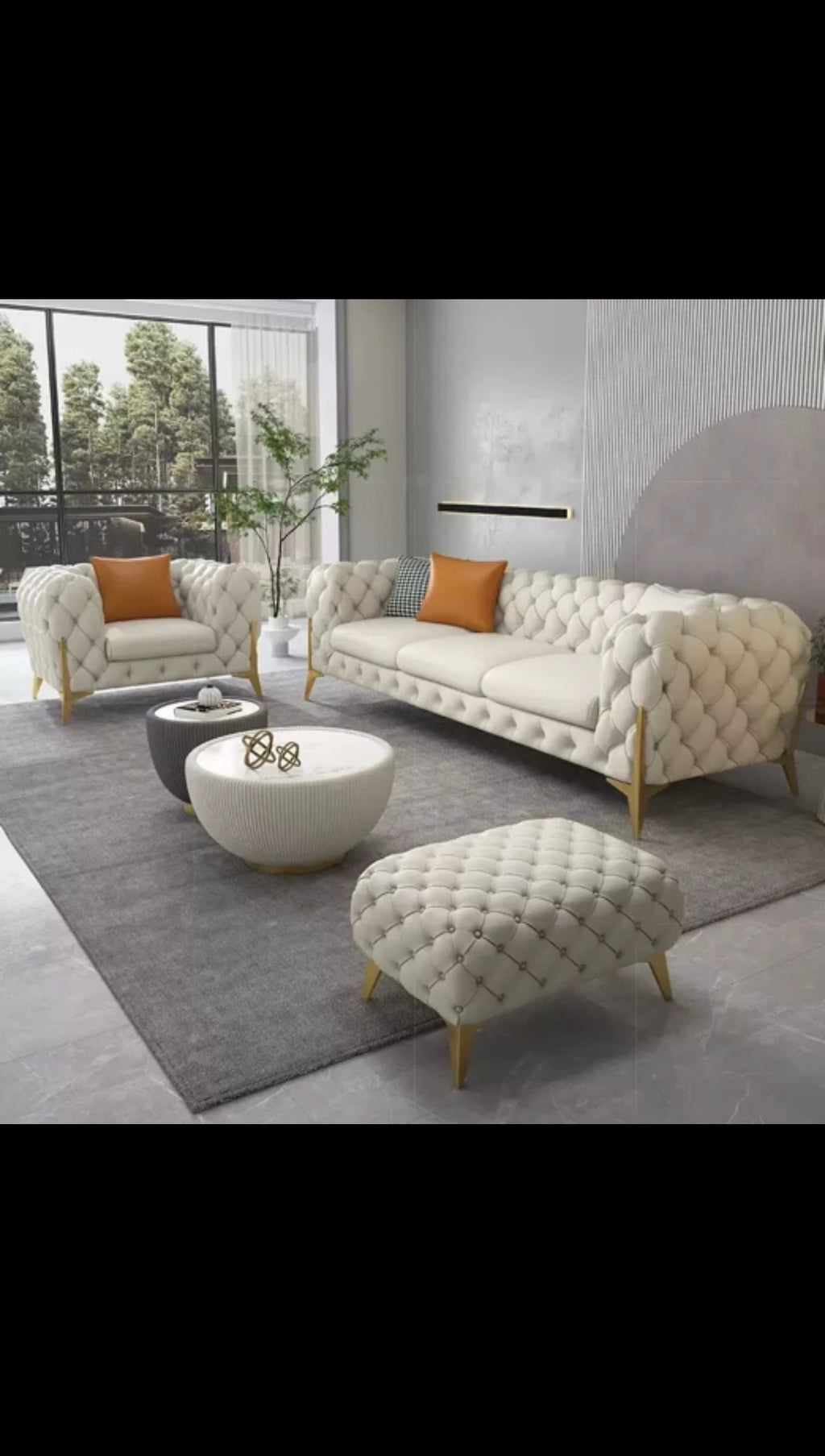 Canapé de salon moderne en acier inoxydable de luxe, vente chaude, 2-3 places, revêtement en velours, pour la maison et l'hôtel