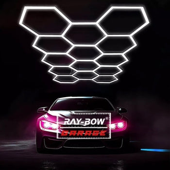 Lampe de plafond hexagone nid d'abeille – 230V – 2.4M X 4.8M – LED Blanc 6500K – 550W